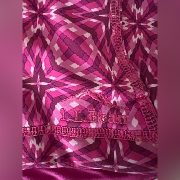 L.L. Bean girls Wonderfleece Soft Shell Jacket Dark Orchid Kaleidoscope S 4 - Picture 5 of 9